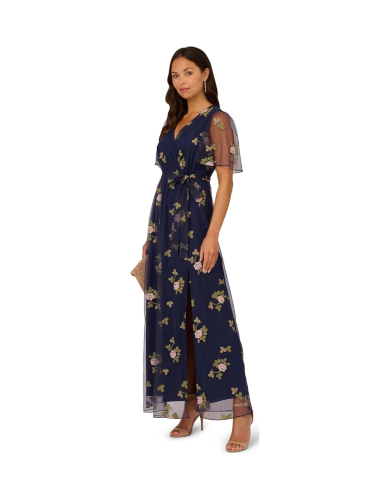 Embroidered Maxi Dress