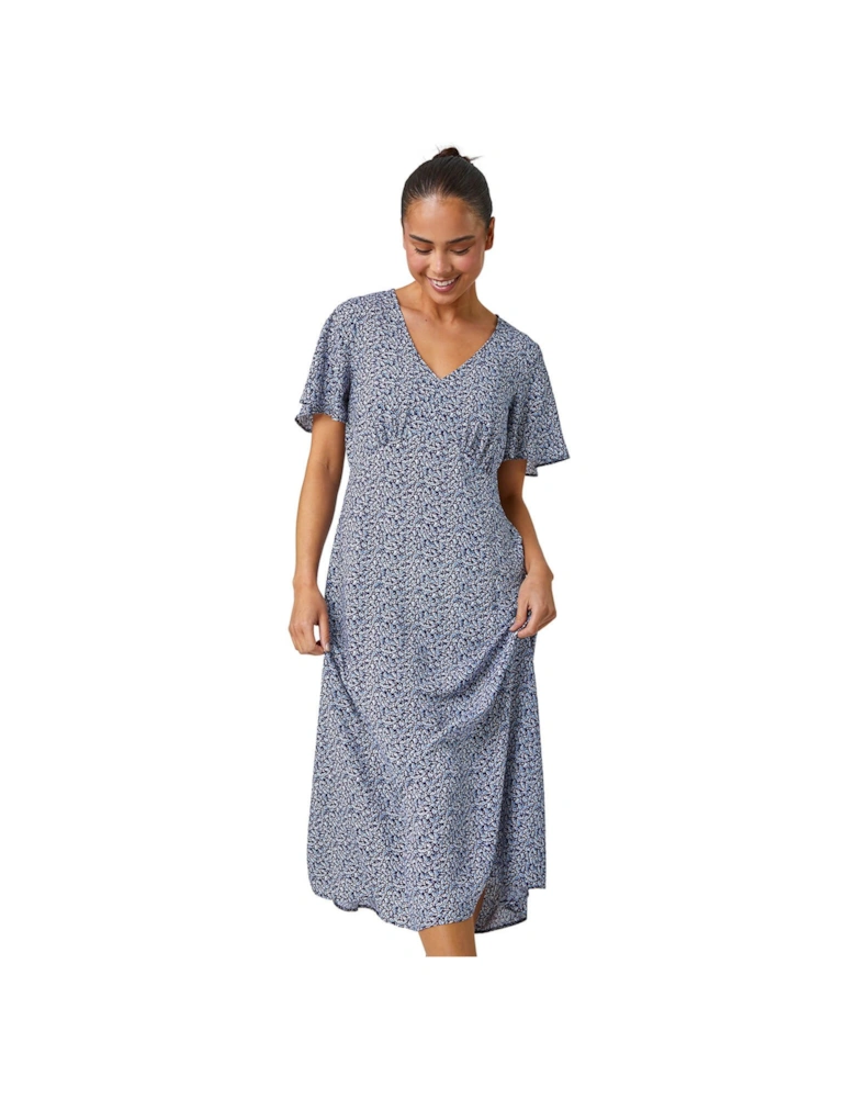 Petite Ditsy Paisley Midi Dress