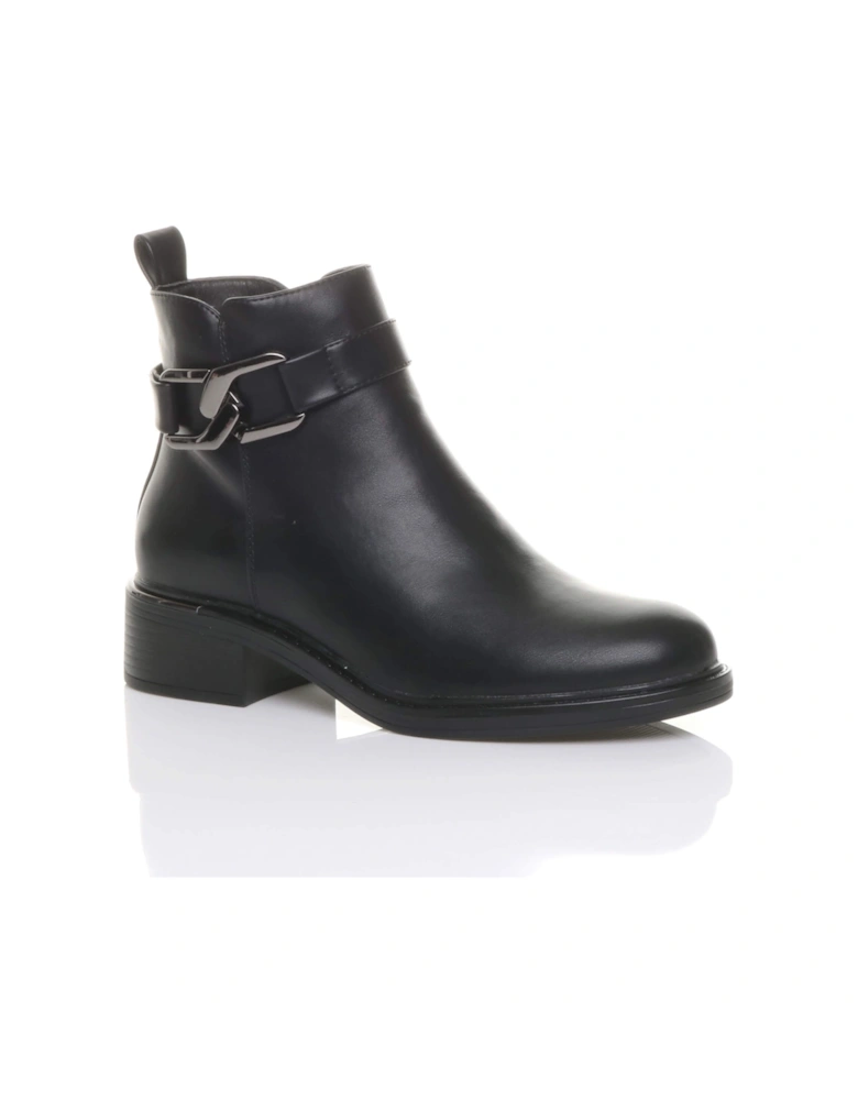Low  Heel   Ankle Boots