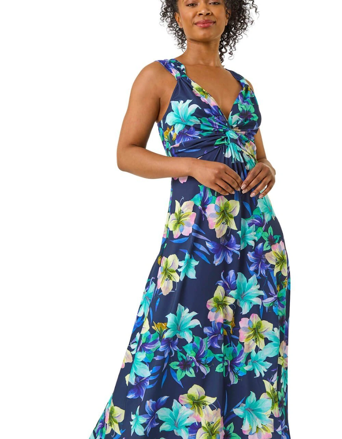 Petite Floral Twist Maxi Dress, 2 of 1