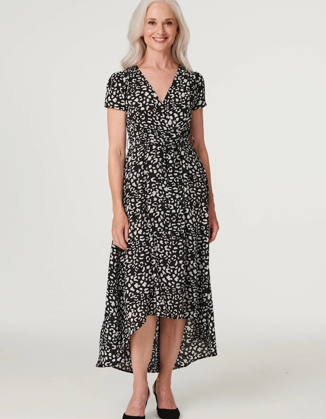 Animal Print High Low Maxi Dress, 2 of 1