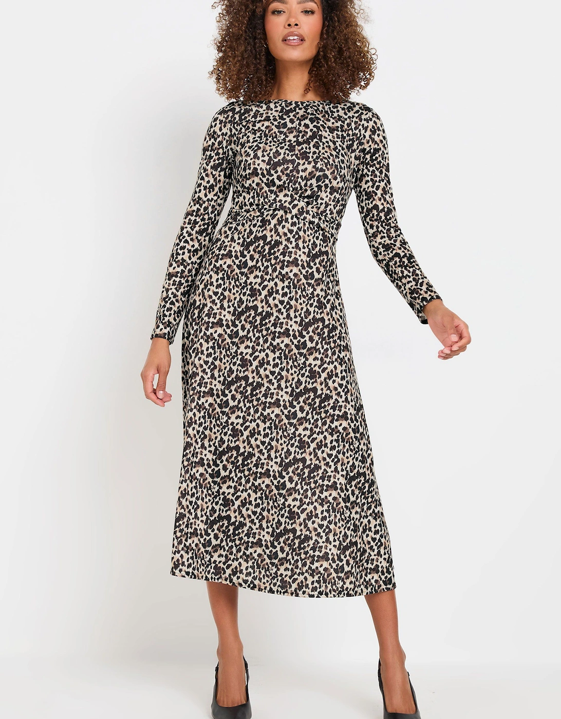 Animal Print Twist Front Dress, 2 of 1