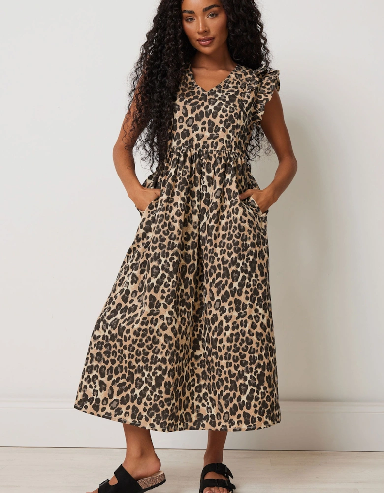 Petite Leopard Print Dress