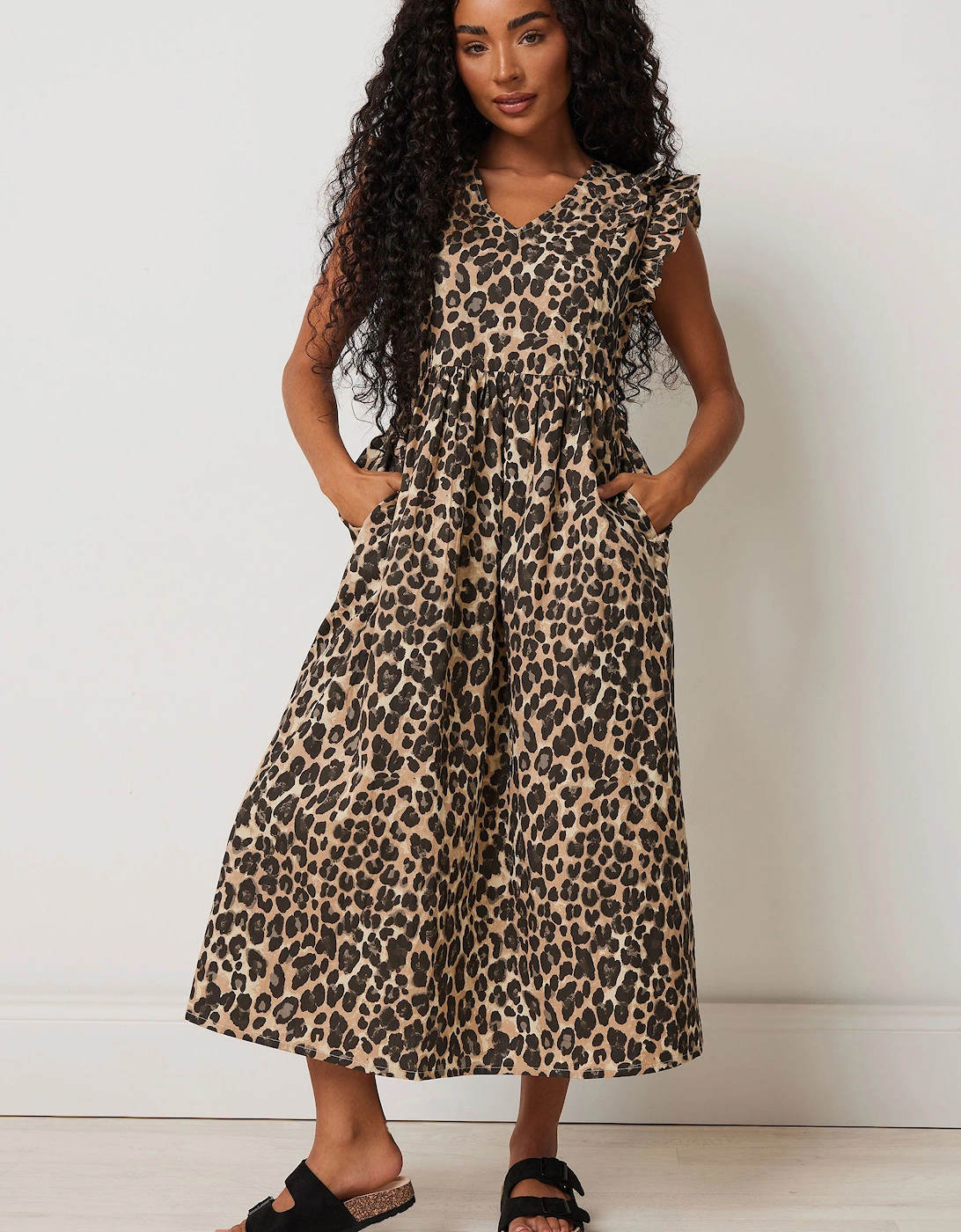 Petite Leopard Print Dress, 2 of 1