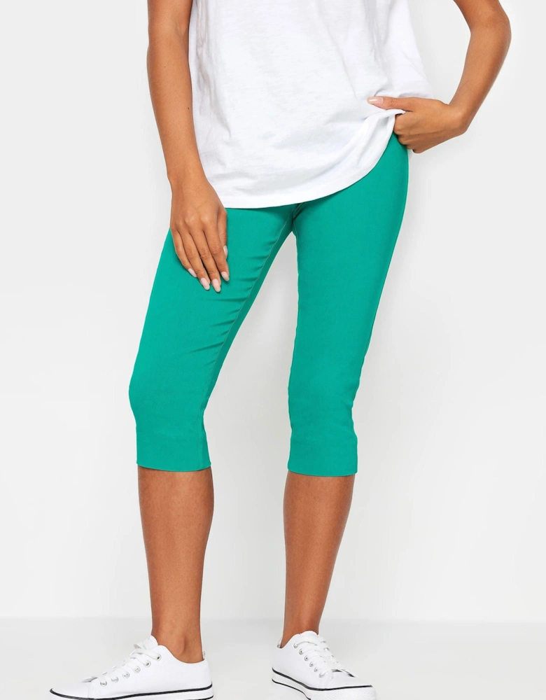 Petite Cropped Bengaline Trousers