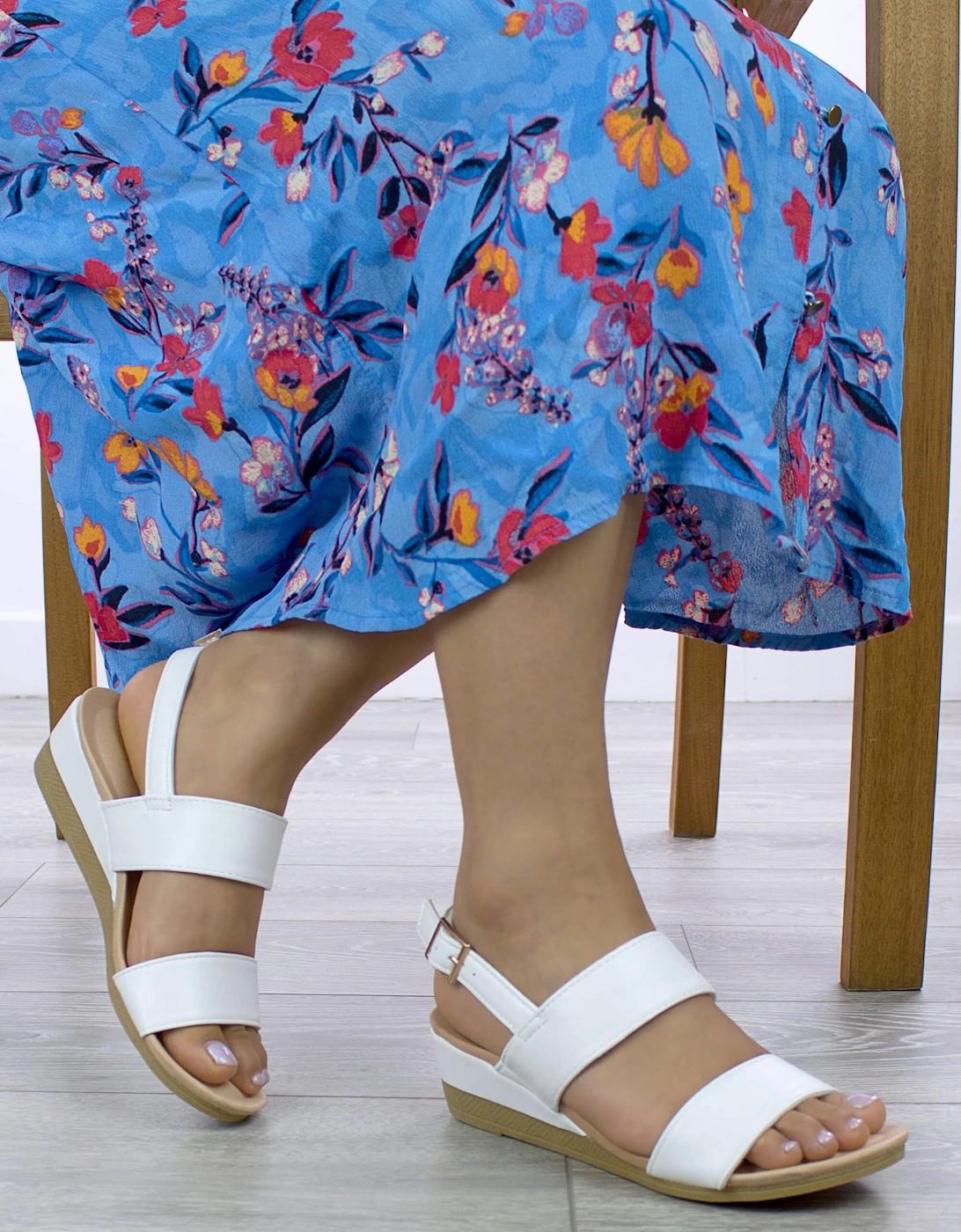 Low Wedge Heel Slingback  Sandals, 2 of 1