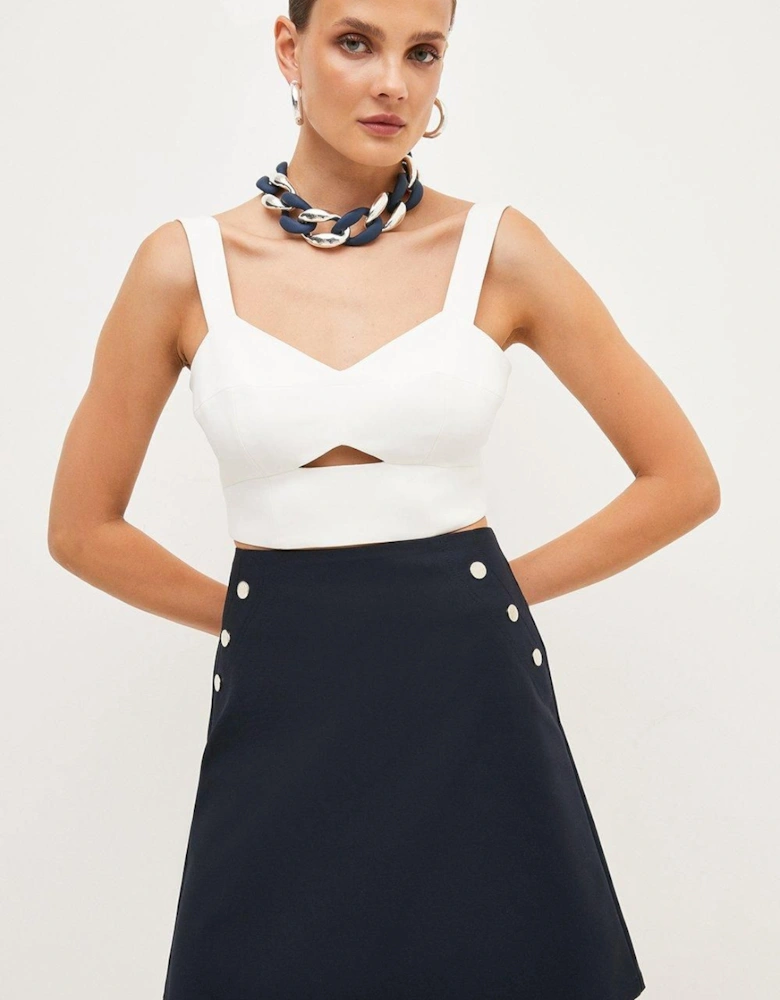 Petite Essential Techno Woven Skirt