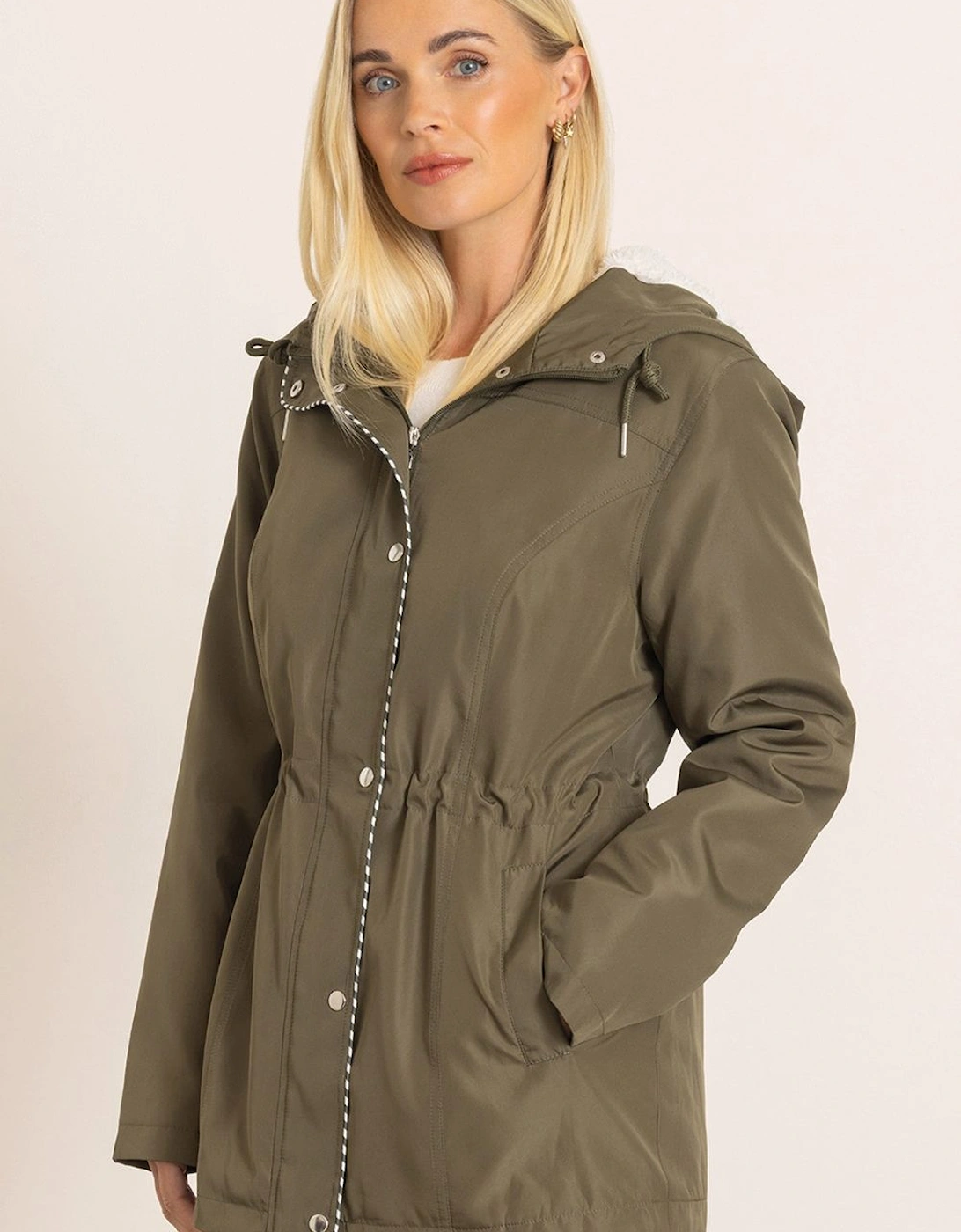 Teddy Lined Hooded Jacket, 2 of 1