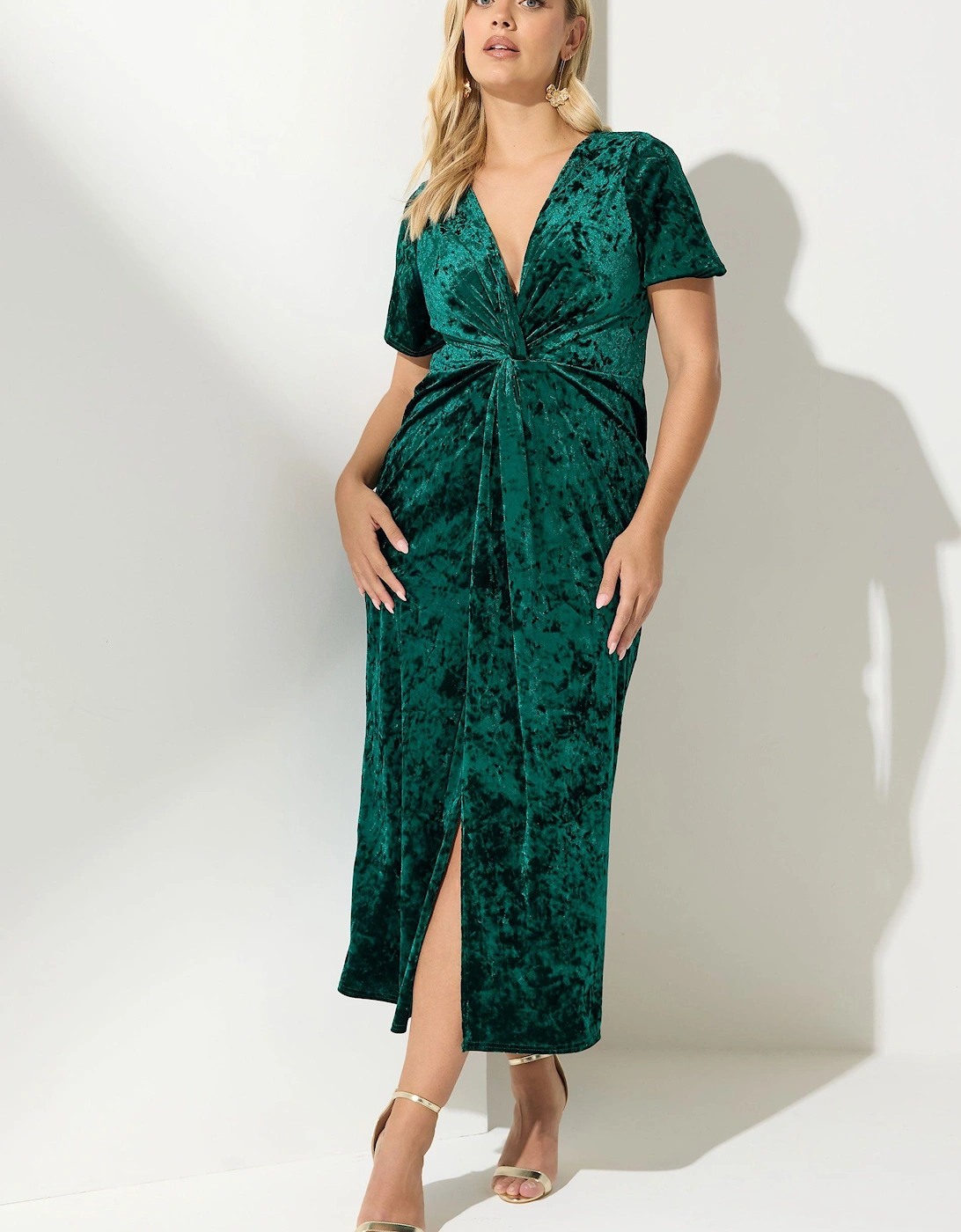 Velvet Knot Maxi Dress, 2 of 1