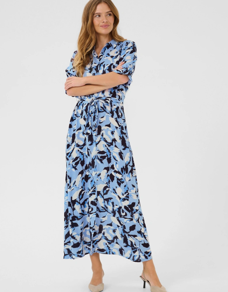 KAmira Printed Weave Shirt Dress