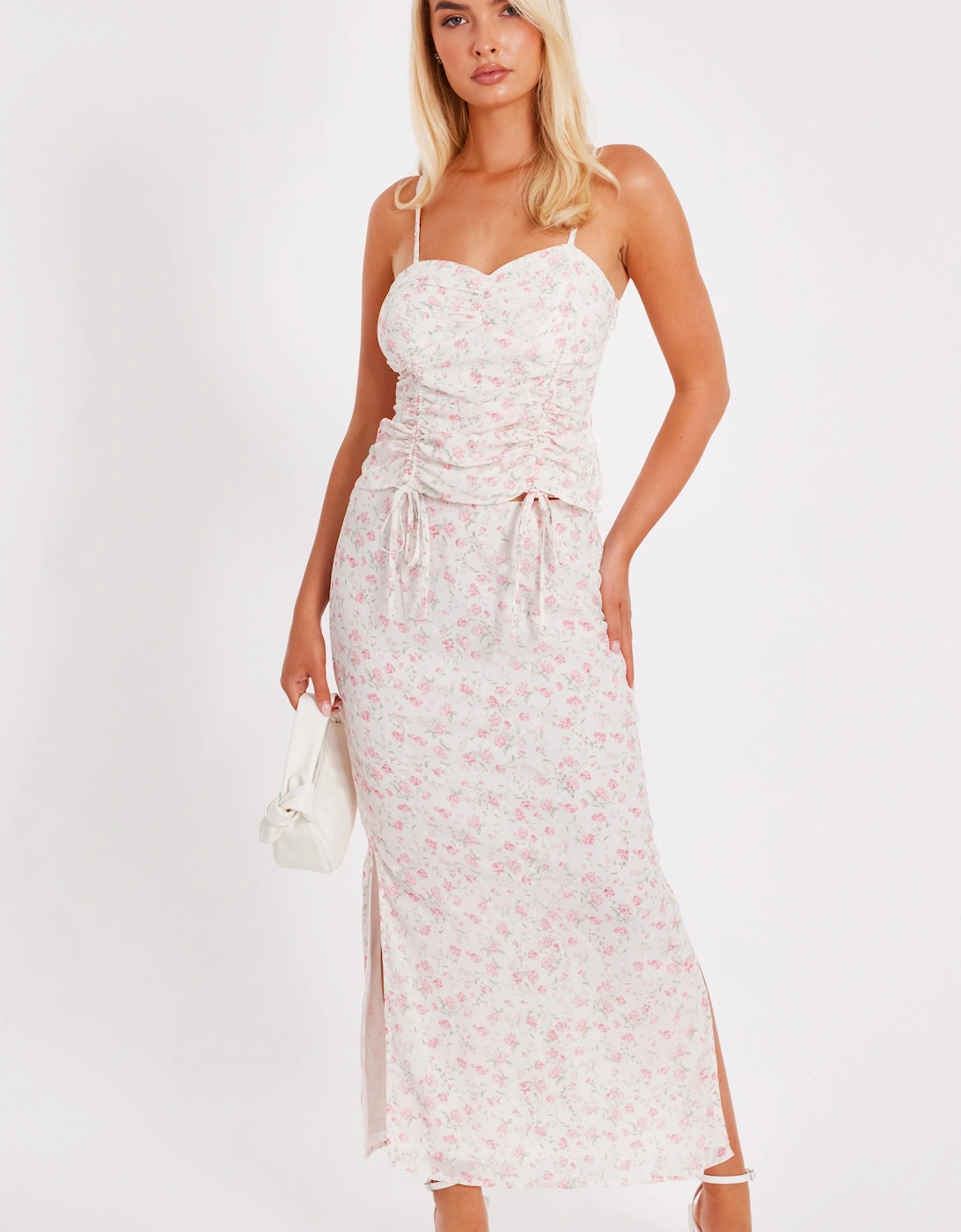 Multi Floral Print Midaxi Skirt, 2 of 1