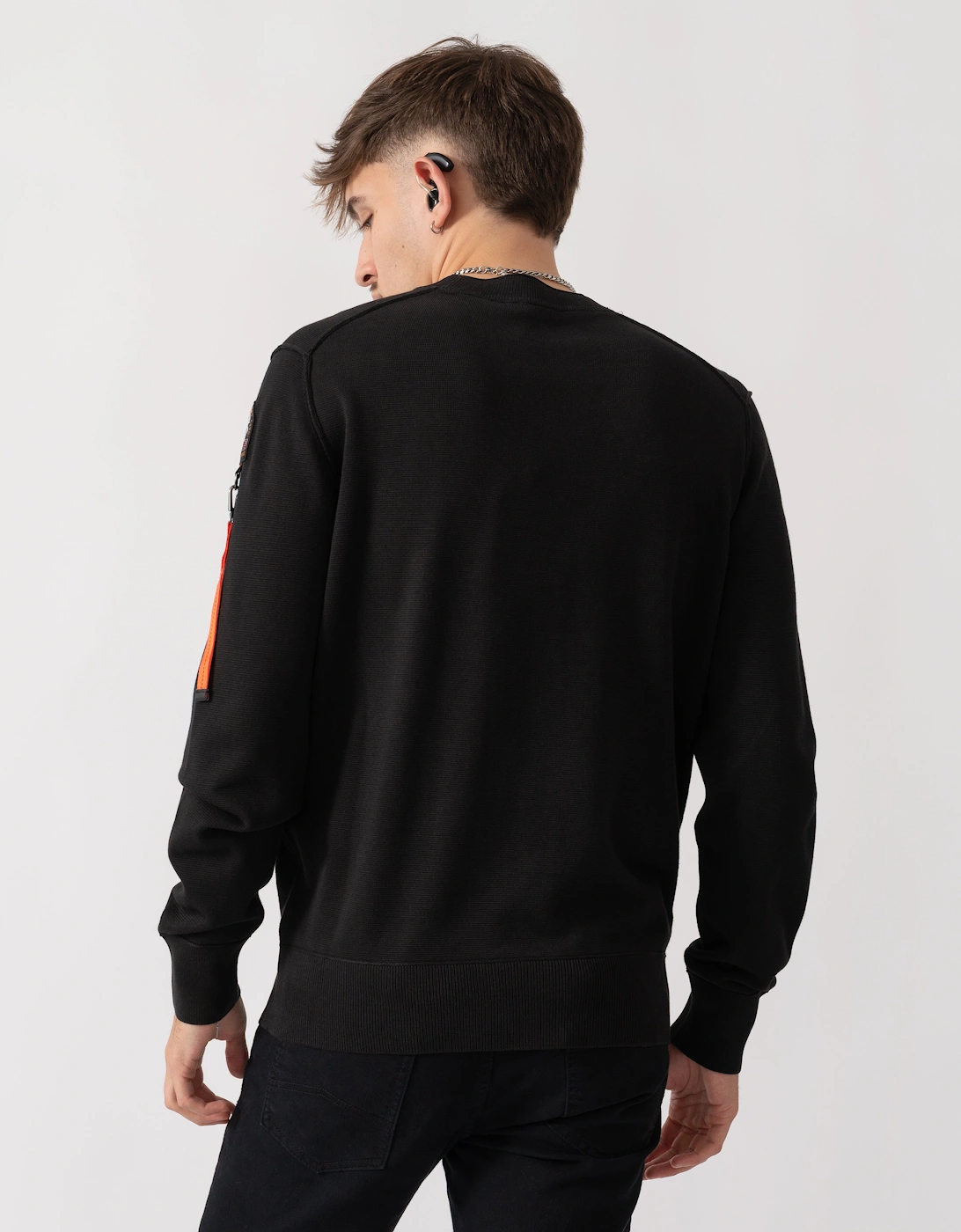 Basic Braw Mens Crew Neck Sweater - Black 541
