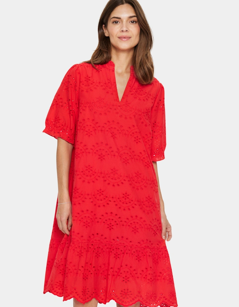 GeleksaSZ Broderie Midi Dress