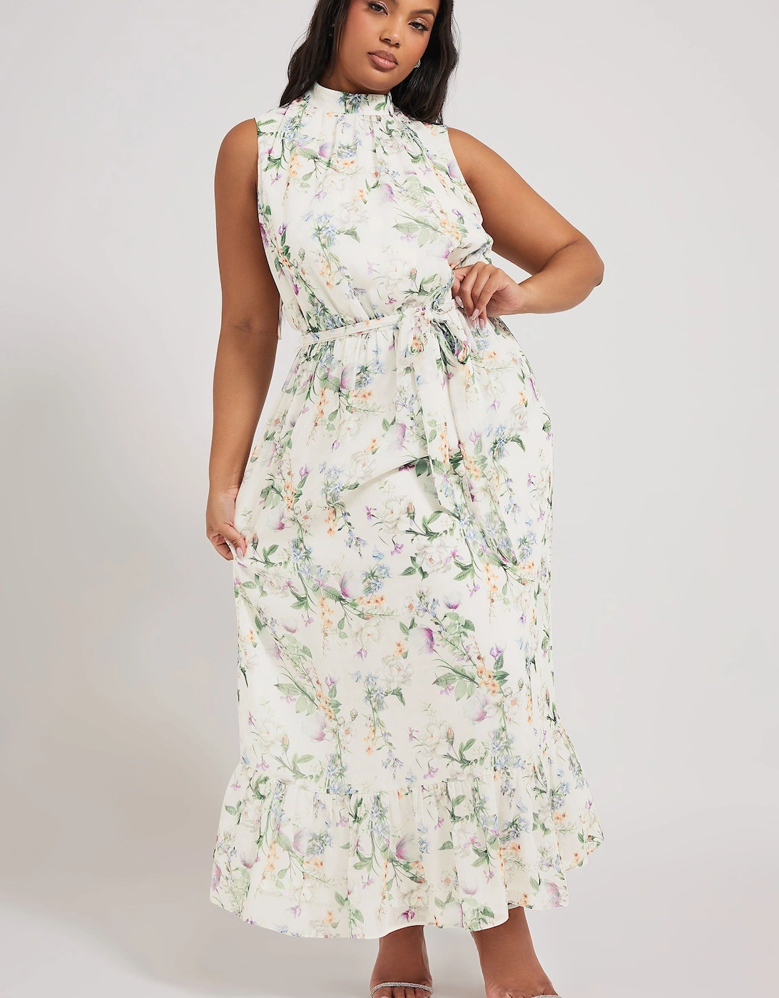 Floral Tiered Maxi Dress, 2 of 1