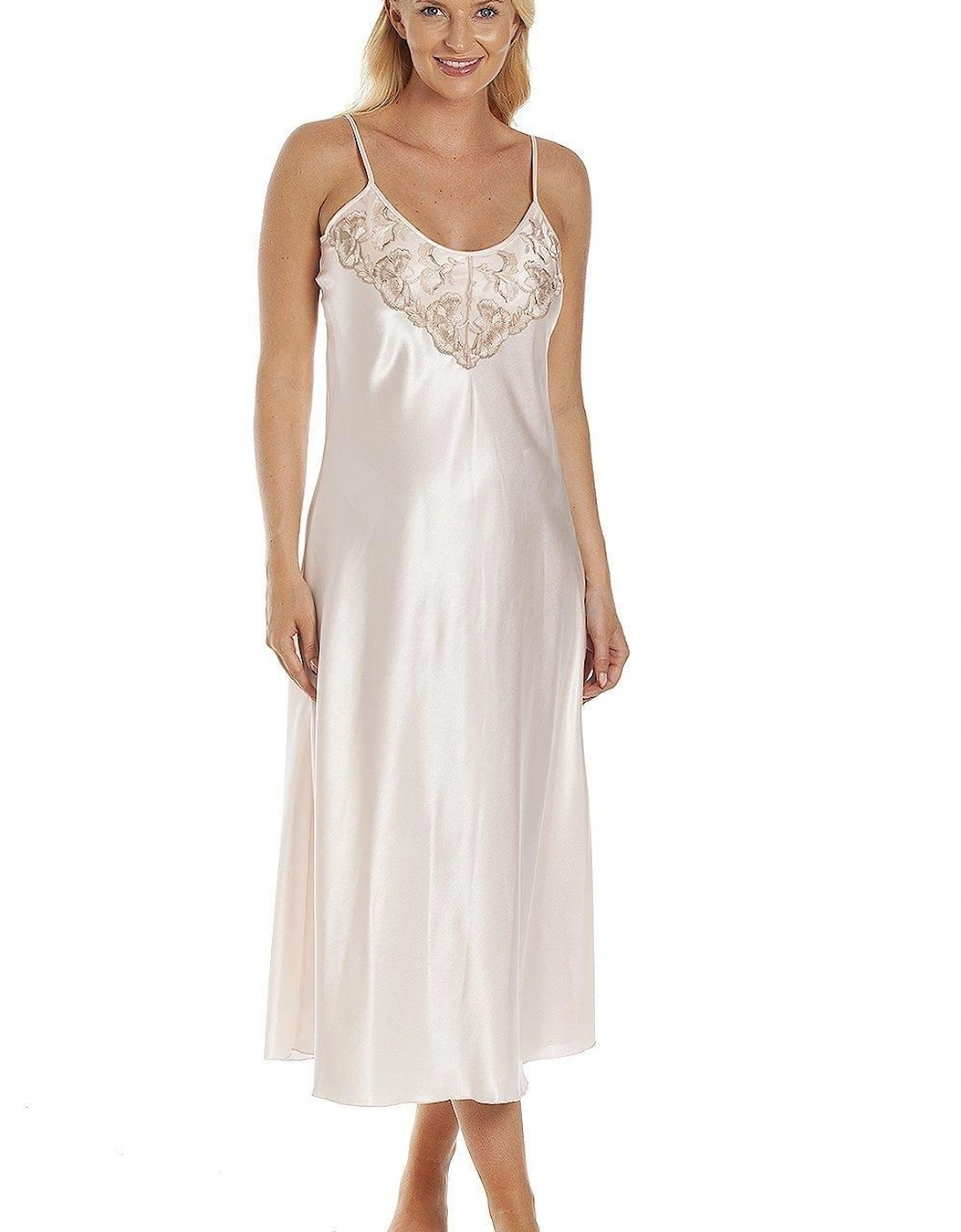 Luxury Thin Strap Lace Satin Chemise, 2 of 1