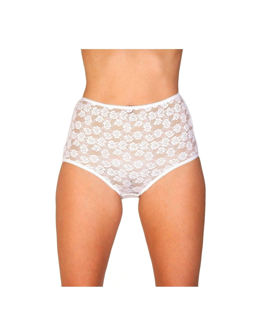 Three Pack Floral Lace Maxi Briefs, 2 of 1