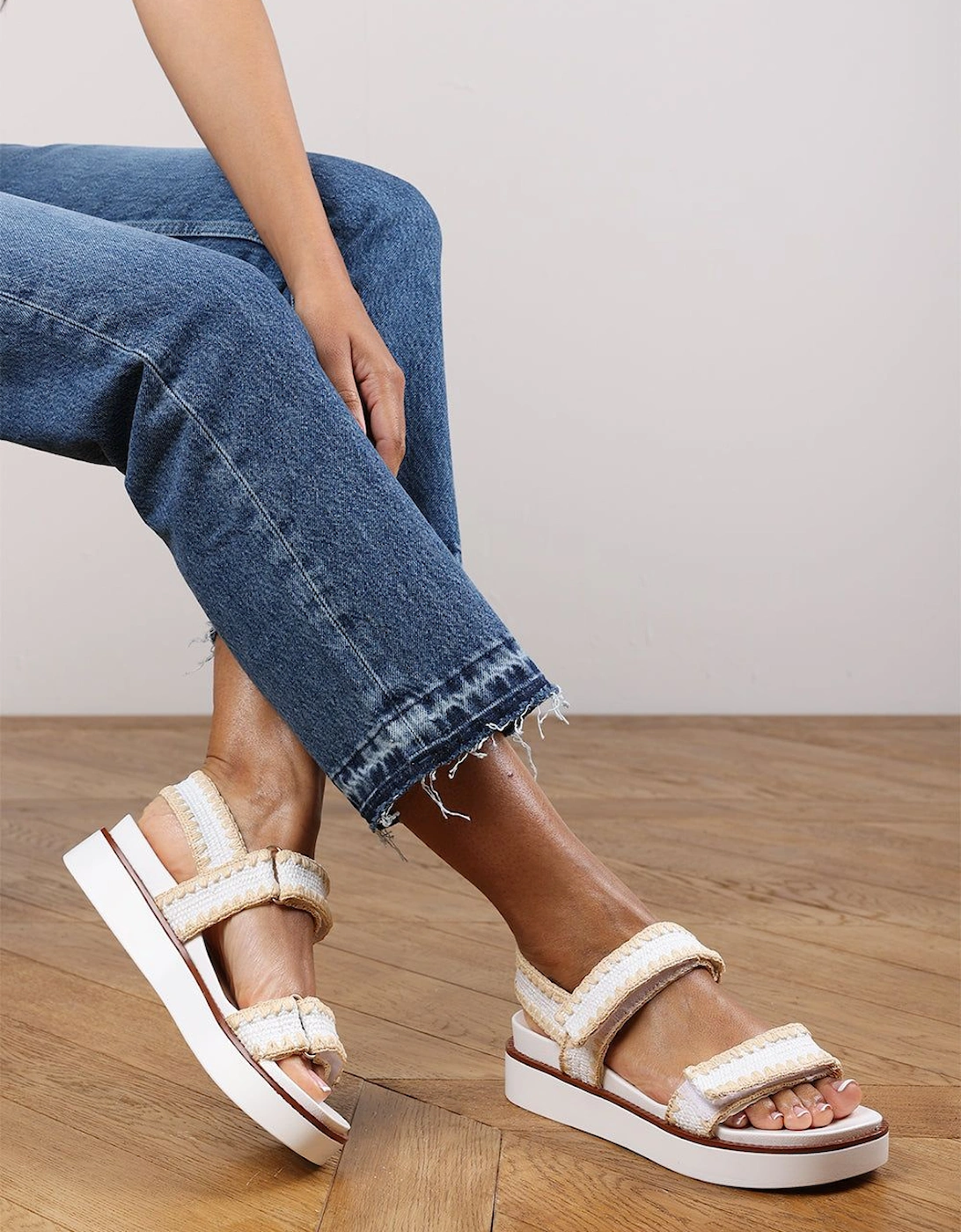 'Marvel' Flatform Sandal With Velcro Straps, 2 of 1