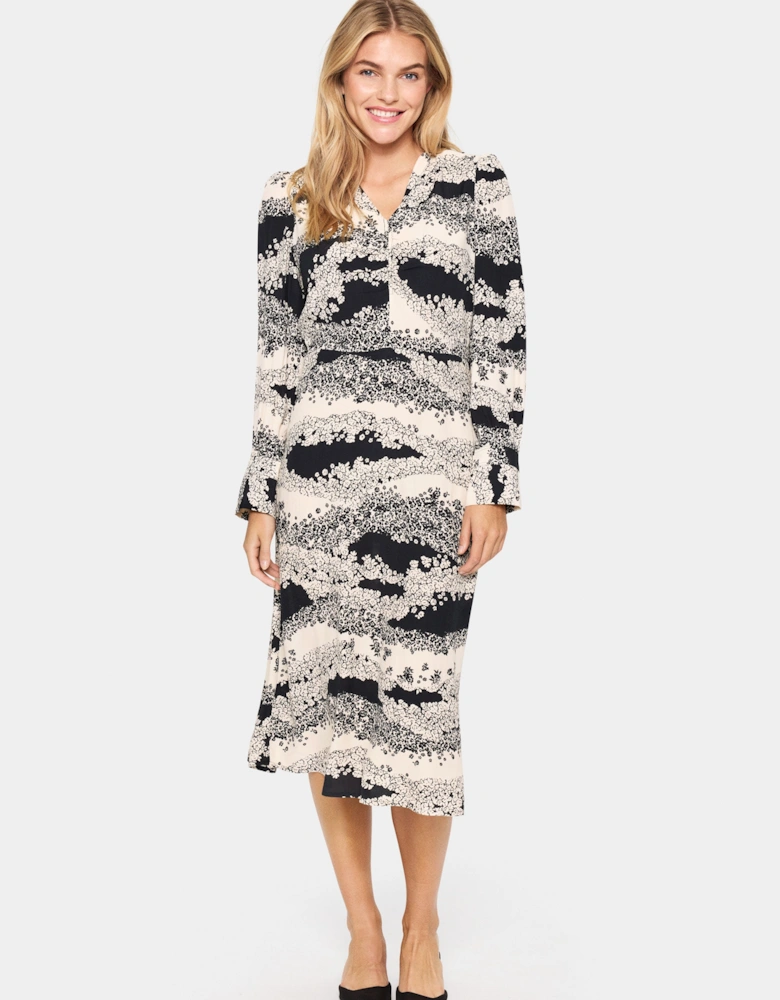 IselinSZ Long Sleeves Printed Dress