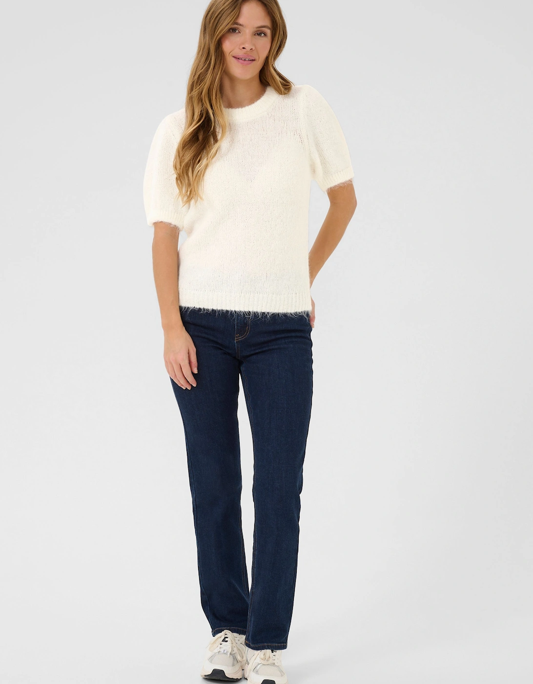 KAemilie Tie Back Half Sleeves Pullover Plain, 2 of 1