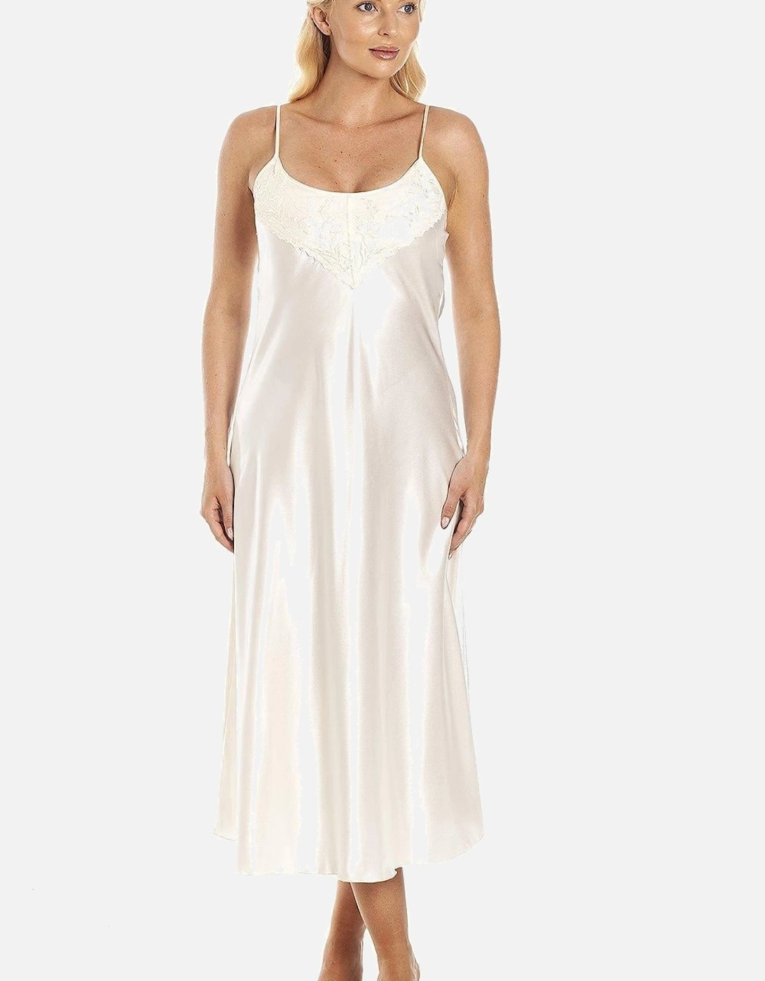 Luxury Long Thin Strap Satin Chemises, 2 of 1
