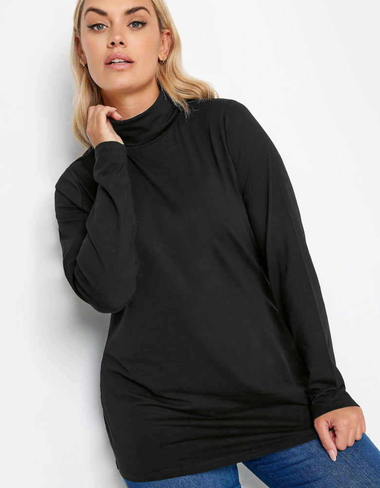 Long Sleeve Turtle Neck Top