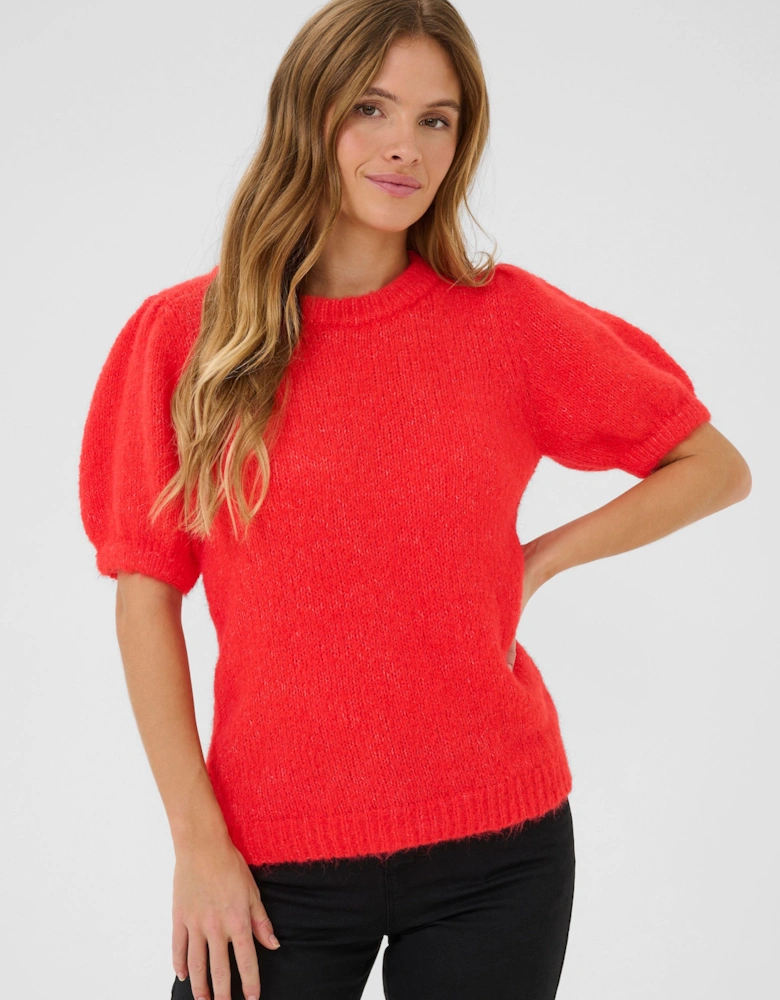 KAemilie Tie Back Half Sleeves Pullover Plain