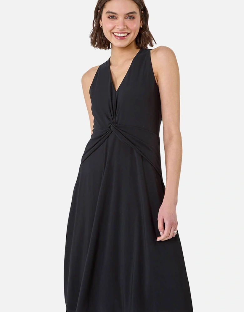 Twist Front Stretch Dress