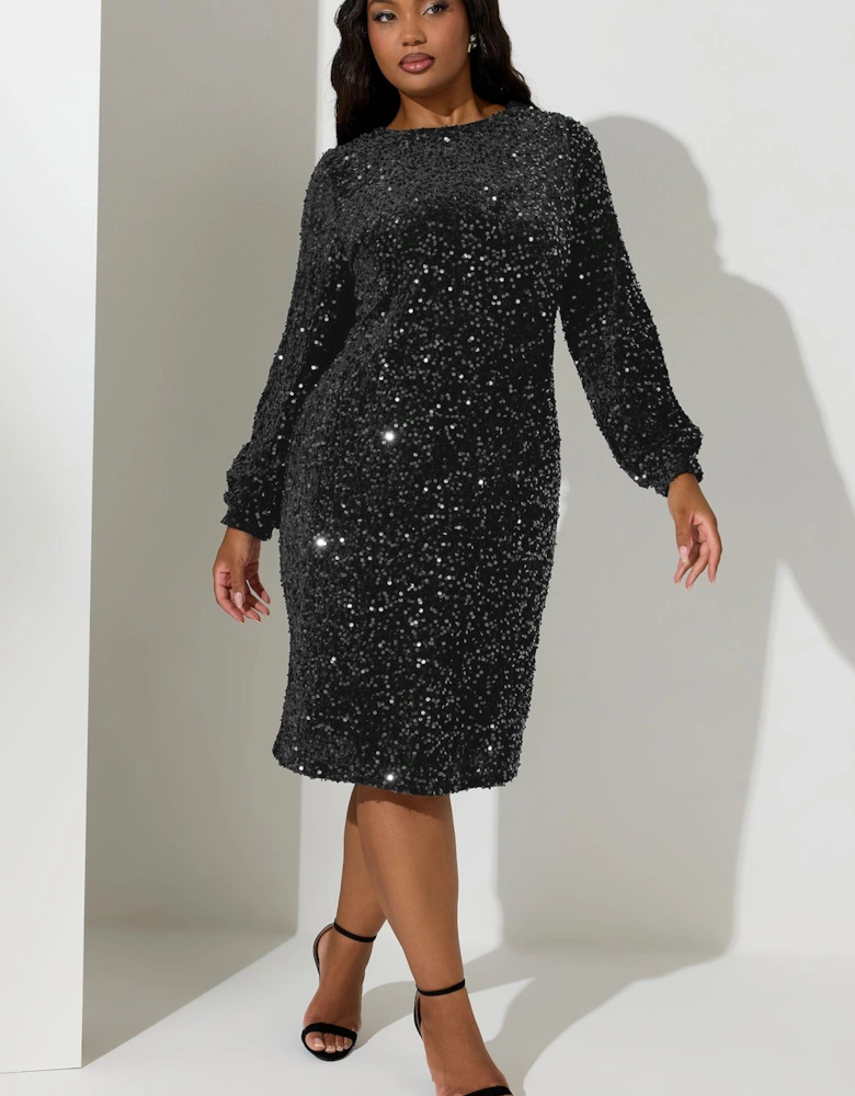 Velvet Sequin Dress