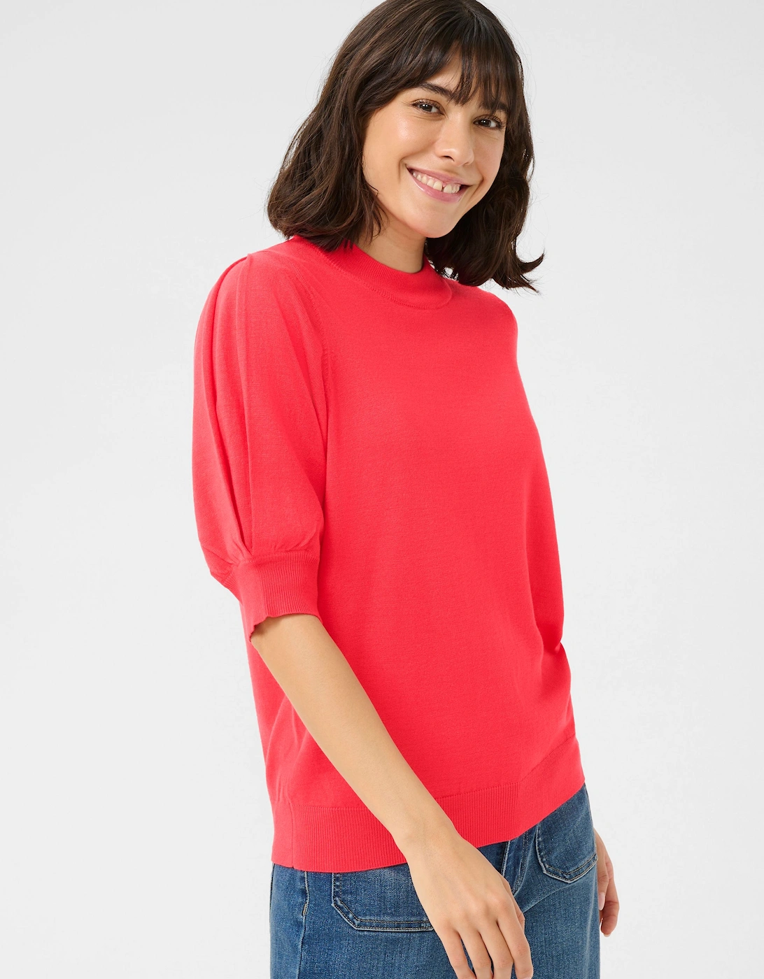 KAlone High Neck Half Sleeves Pullover Plain, 2 of 1