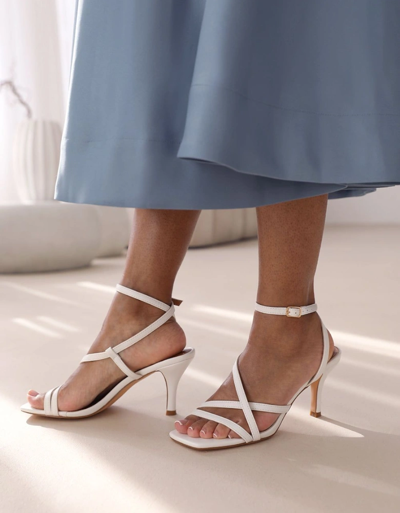 'Ariyah' Multi Strap Cross Over Mid Heels
