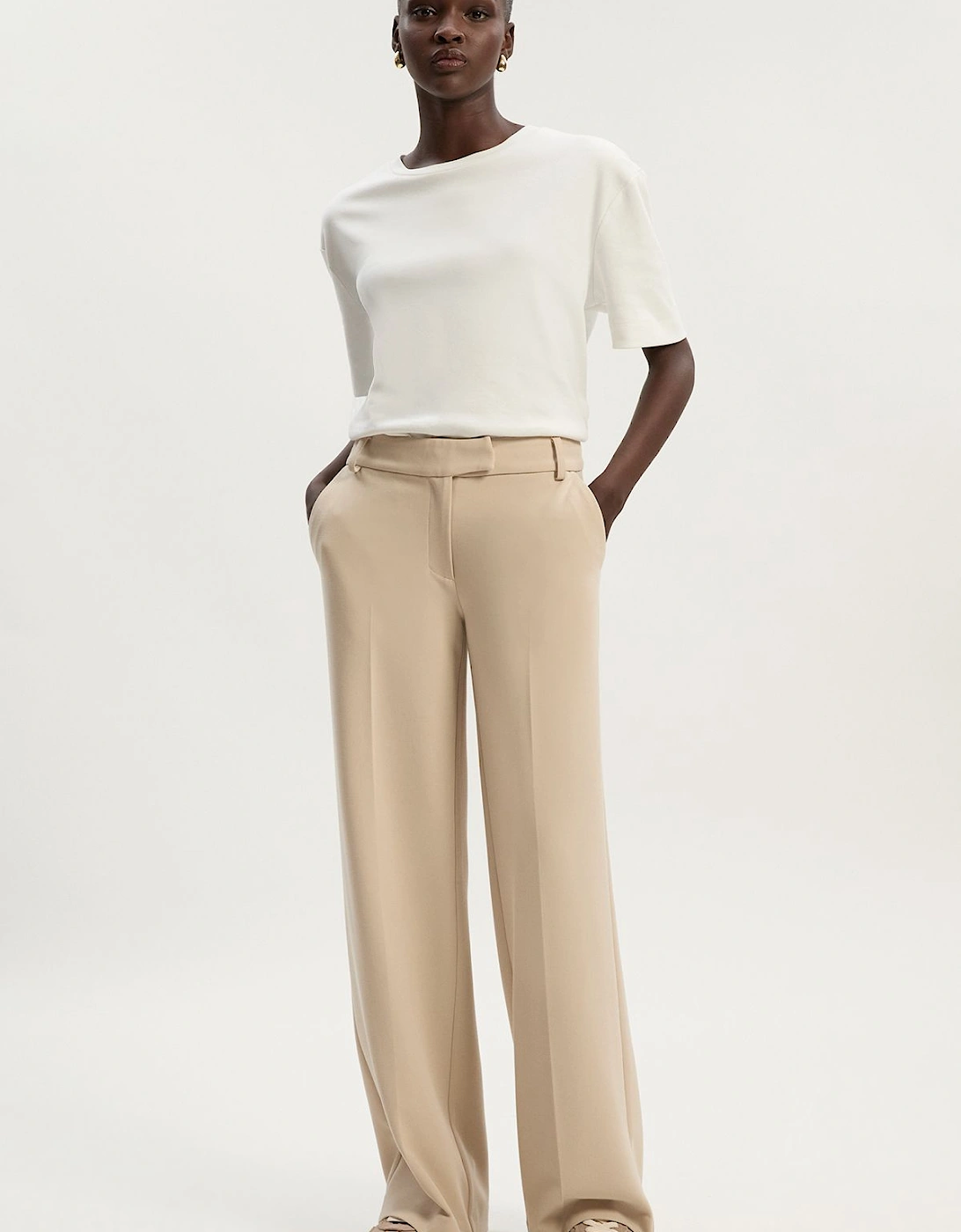 Compact Stretch Essential Tailored Straight Leg Trouser, 2 of 1