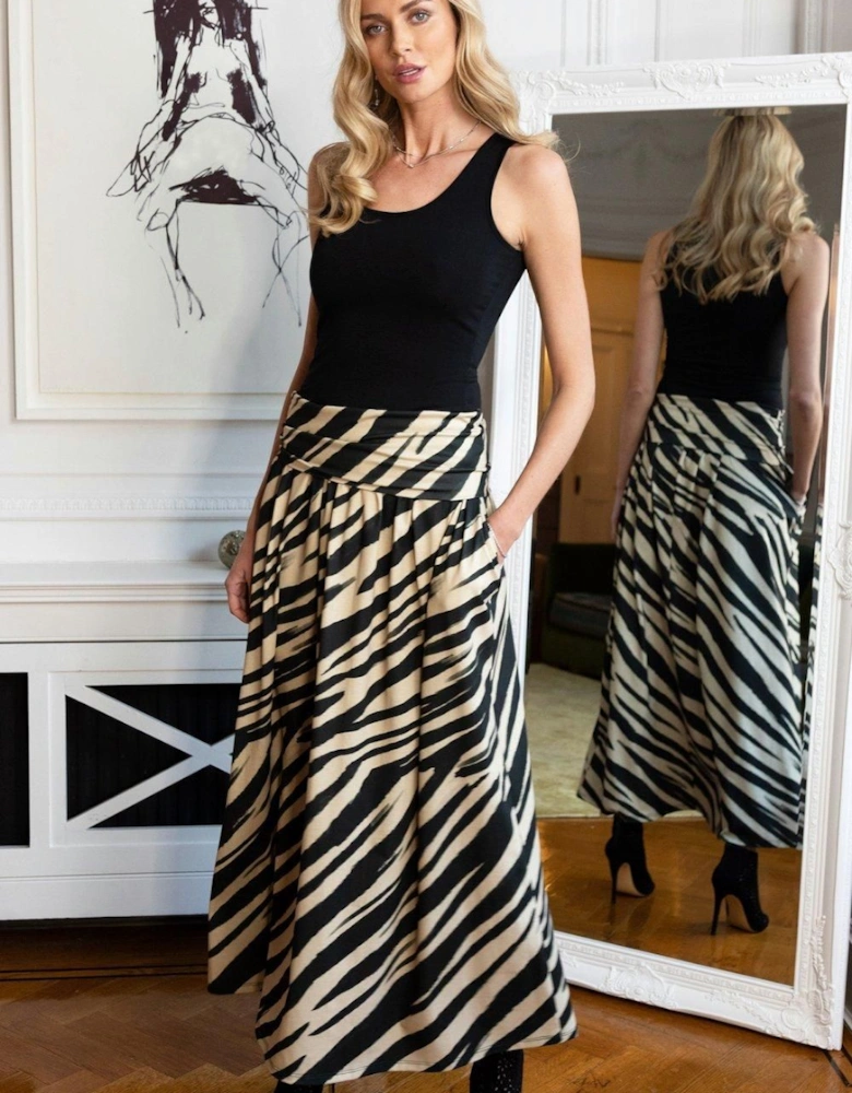 Roll Top Maxi Skirt
