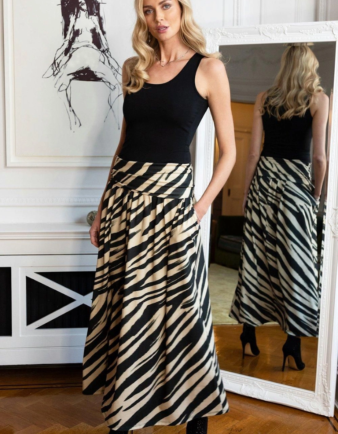Roll Top Maxi Skirt, 2 of 1