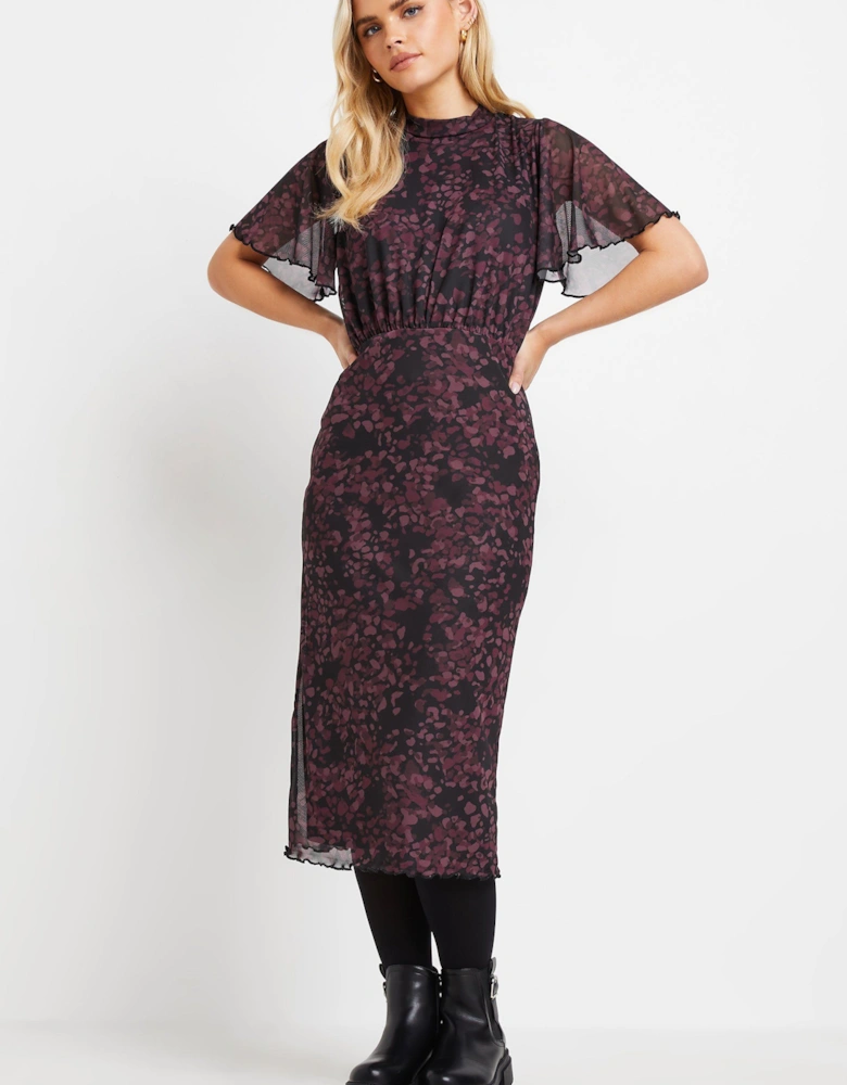 Petite Abstract Animal Print Dress