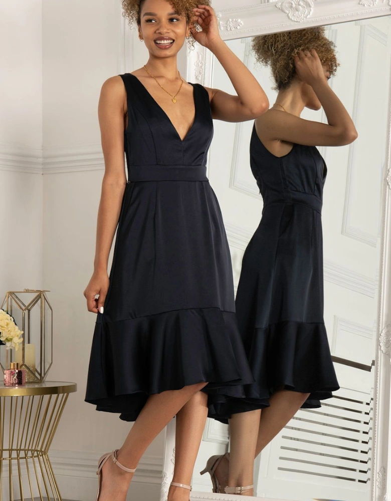 Annabeth V Neck Flare Dress