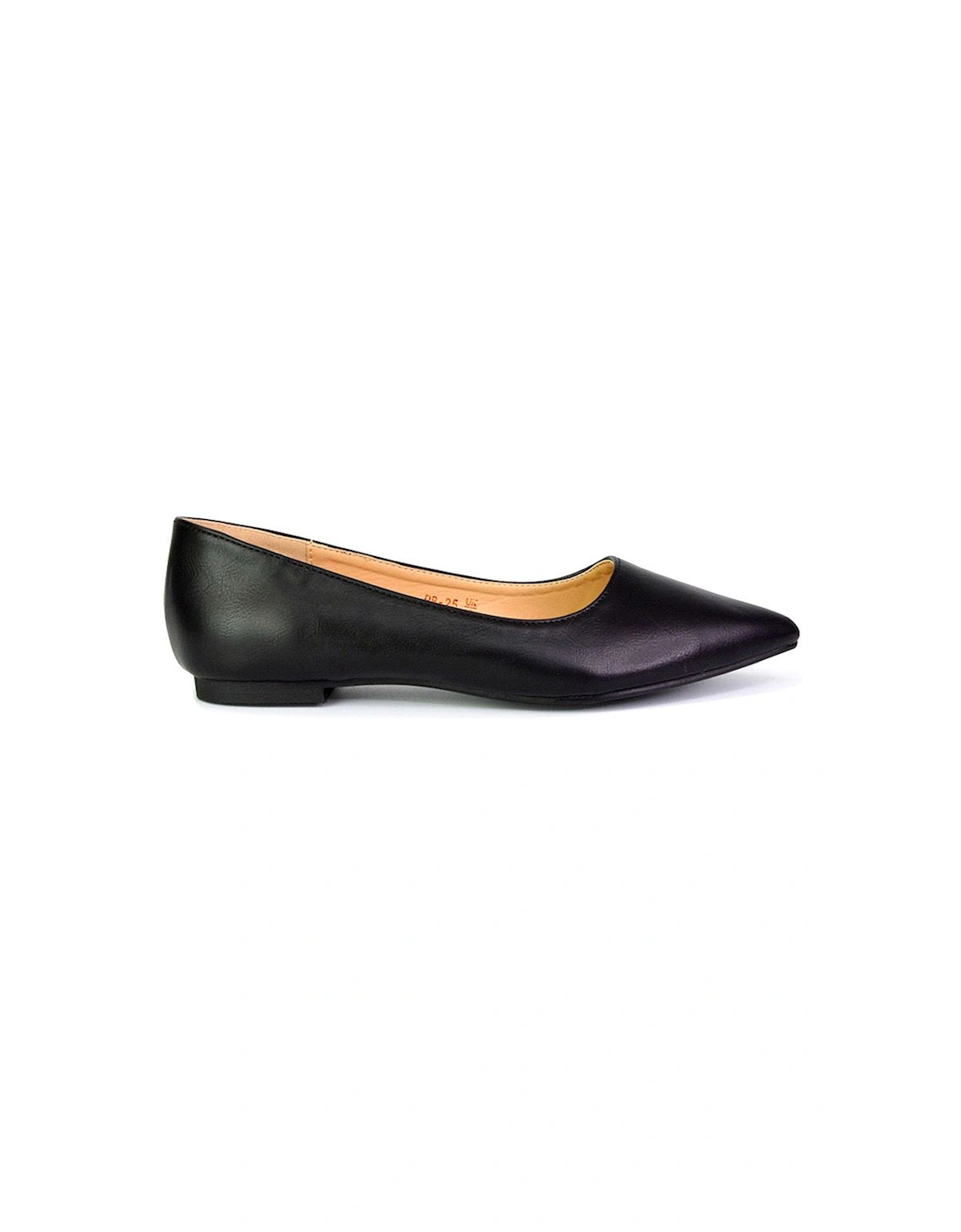 'Bubbles' Pointed Toe Slip on Flat Ballerina Pump Shoes, 2 of 1