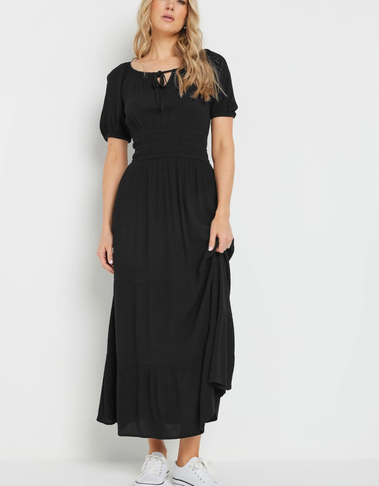 Tall Textured Balloon Sleeve Dress