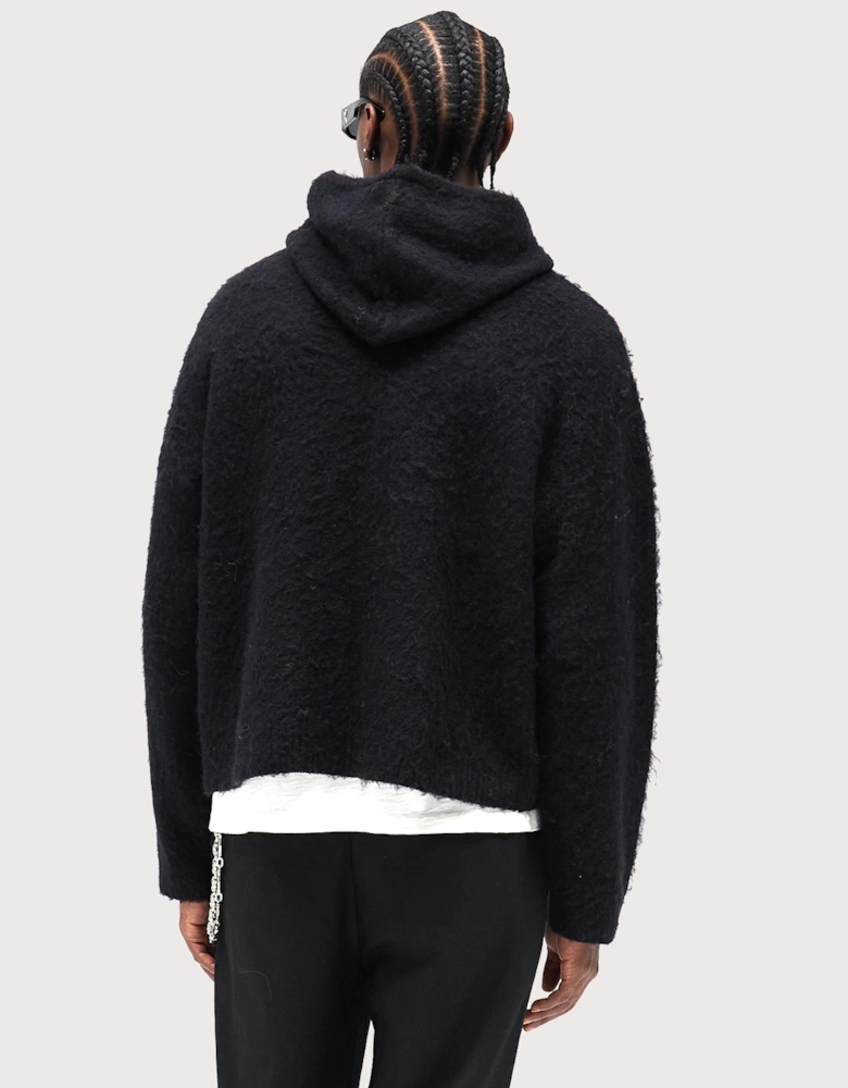 Textured Borg Hoodie