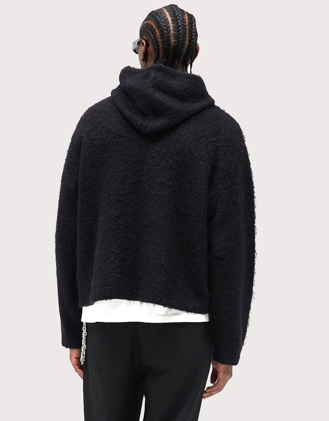 Textured Borg Hoodie