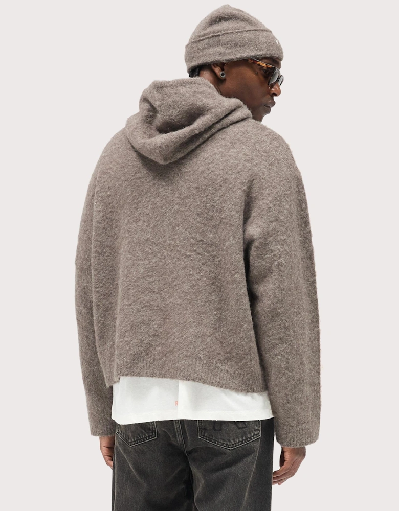 Textured Borg Hoodie