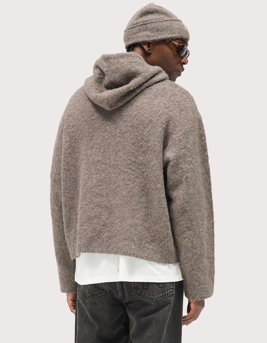 Textured Borg Hoodie