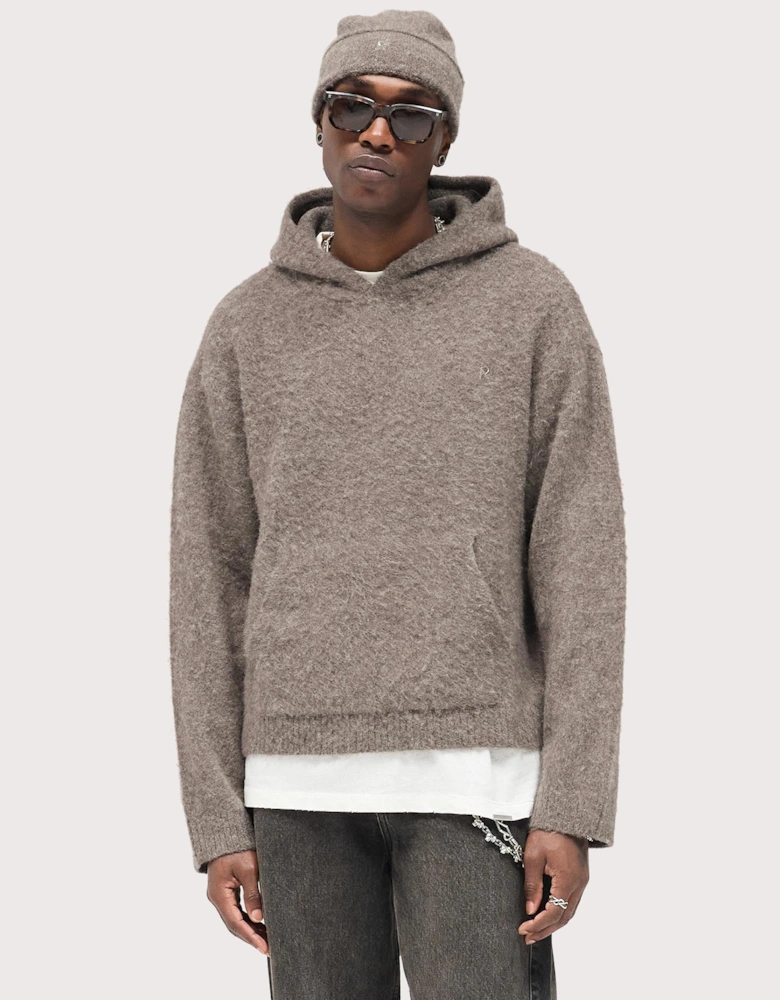 Textured Borg Hoodie