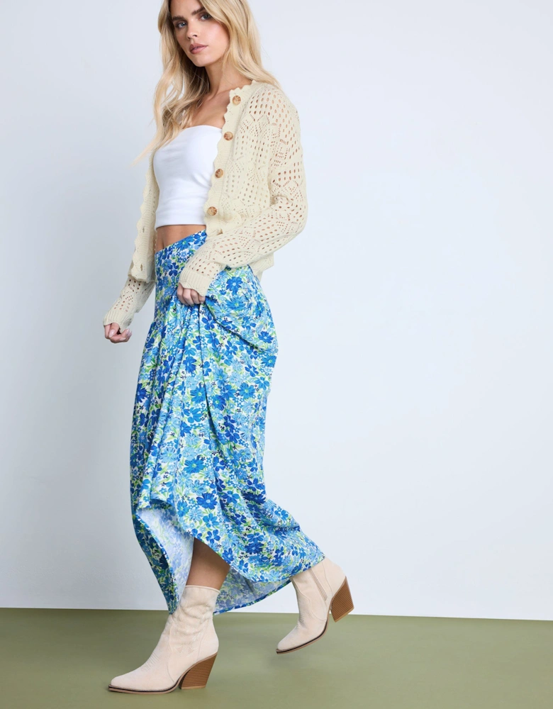 Petite Floral Maxi Skirt