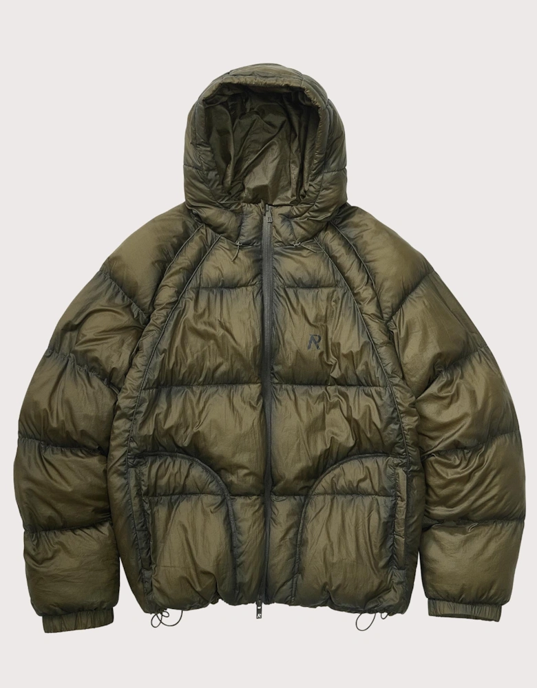 Translucent Hooded Puffer Coat