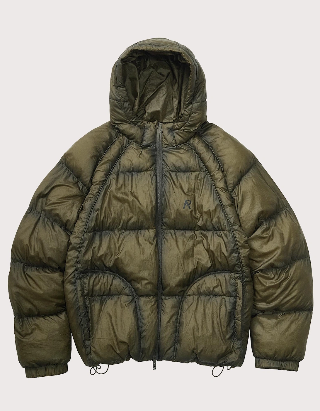 Translucent Hooded Puffer Coat
