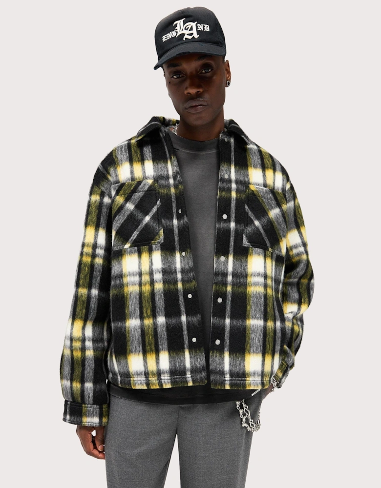 Textured Flannel Overshirt