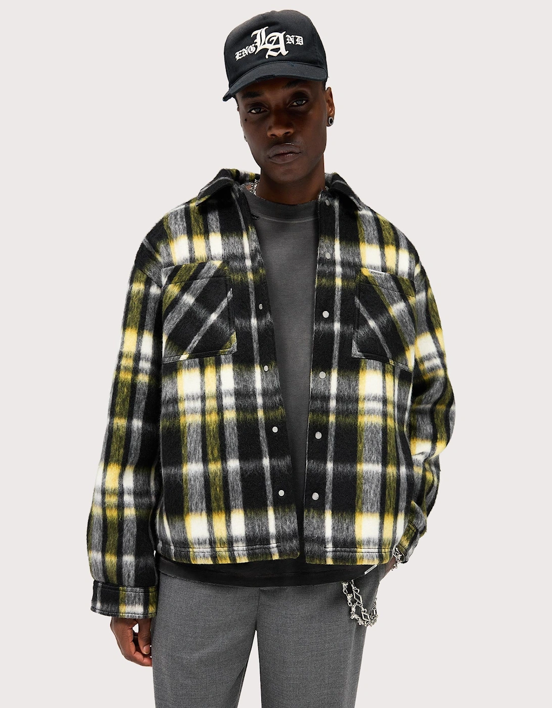 Textured Flannel Overshirt, 4 of 3