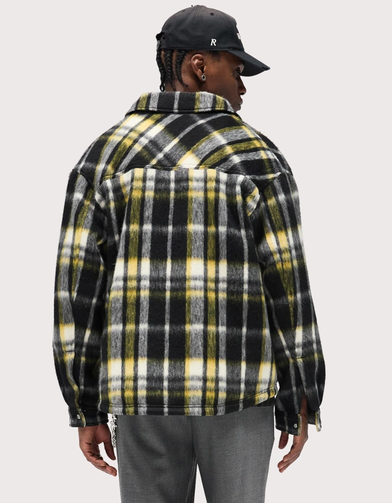 Textured Flannel Overshirt