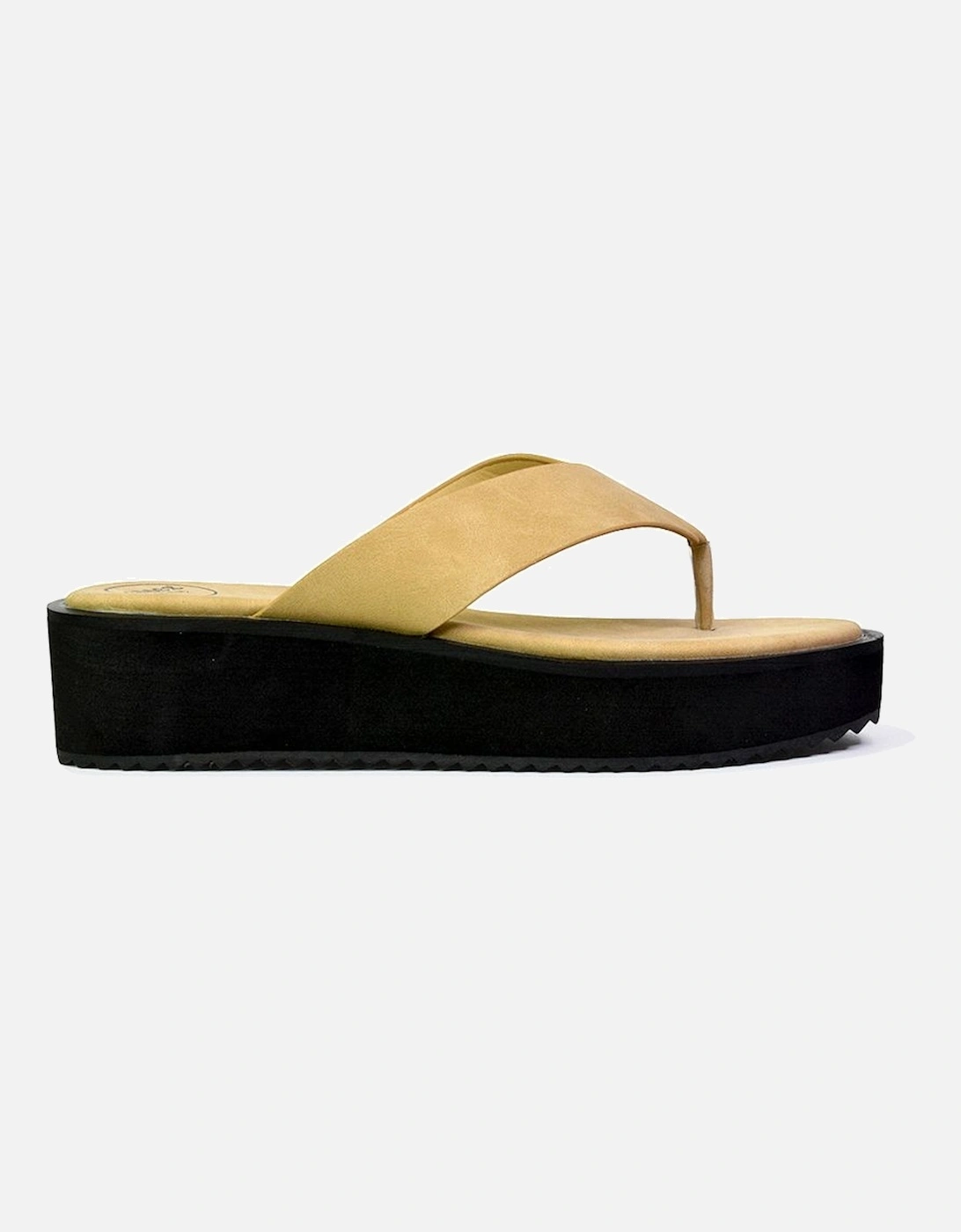 'Tammi' Thong Strap Flatform Flip Flop Sandal Slides, 2 of 1