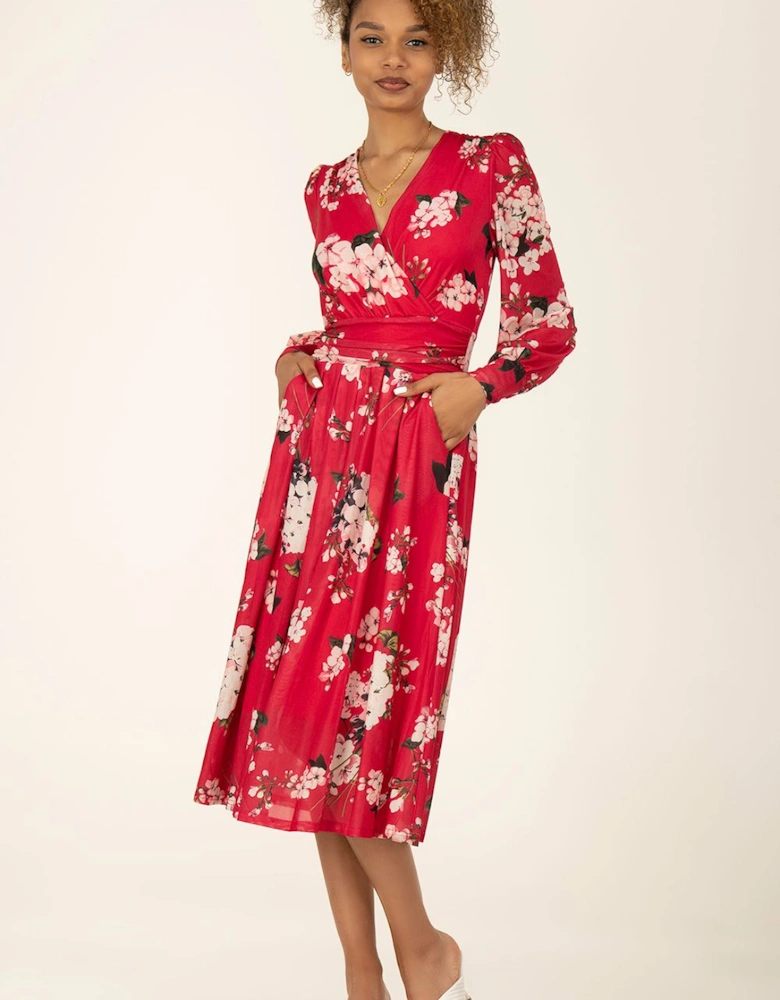 Jasmine Long Sleeve Mesh Dress